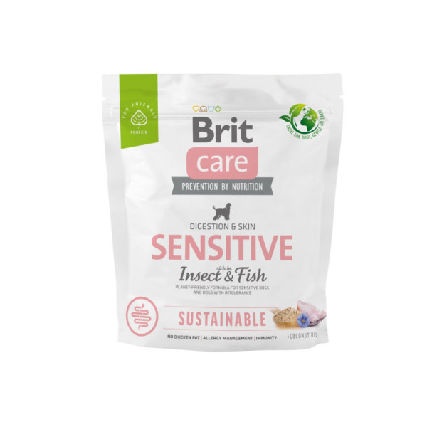 Brit Care Dog Sustainable Sensitive - fish and insect, 1kg