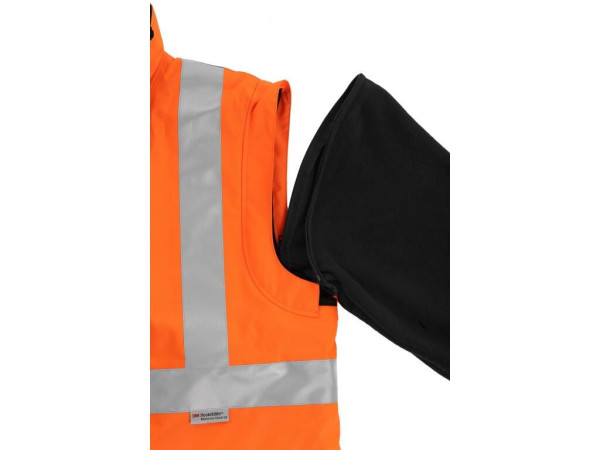 Bunda CXS LONDON, výstražná, 5 V 1, pánská, oranžovo-modrá, vel. 2XL