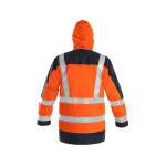 Bunda CXS LONDON, výstražná, 5 V 1, pánská, oranžovo-modrá, vel. 3XL