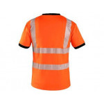 Tričko CXS RIPON, výstražné, pánske, oranžovo - čierne, veľ. S