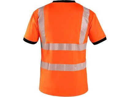 Tričko CXS RIPON, výstražné, pánské, oranžovo - černé, vel. 3XL