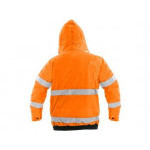 Bunda LEEDS, výstražná, zimní, pánská, oranžová, vel. XL