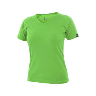 T-shirt CXS ELLA, damski, krótki rękaw, zielone jabłko