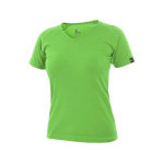 T-shirt CXS ELLA, damski, krótki rękaw, zielone jabłko, rozmiar L