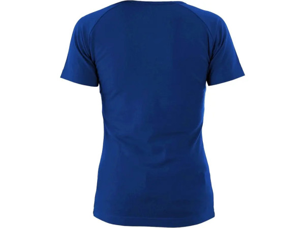 T-shirt CXS ELLA, damski, krótki rękaw, średni niebieski