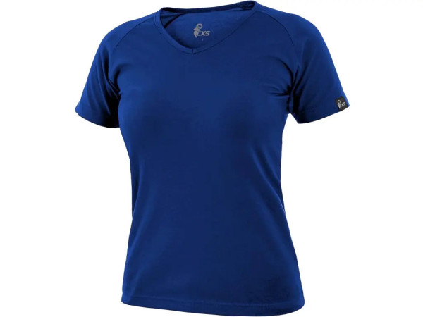 Tričko CXS ELLA, dámské, krátký rukáv, středně modrá, vel. 2XL