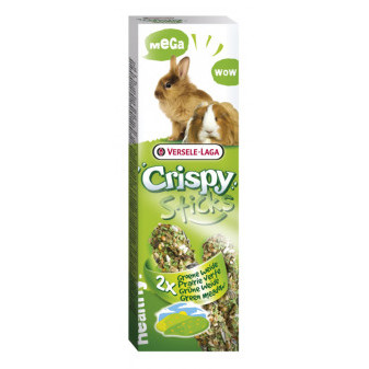 Versele-Laga Crispy Sticks tyčinky zelená lúka pre morčatá a králiky 2x55g