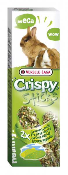 Versele-Laga Crispy Sticks tyčinky zelená louka pro morčata a králíky 2x55g