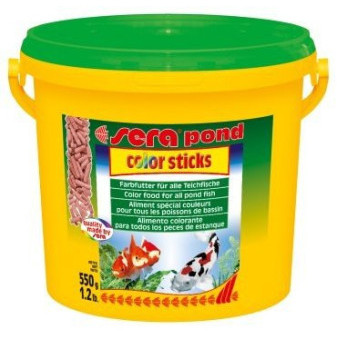 Sera vyfarbovacie krmivo pre zlaté a studenovodné ryby Pond Color Sticks 3,8l Nature