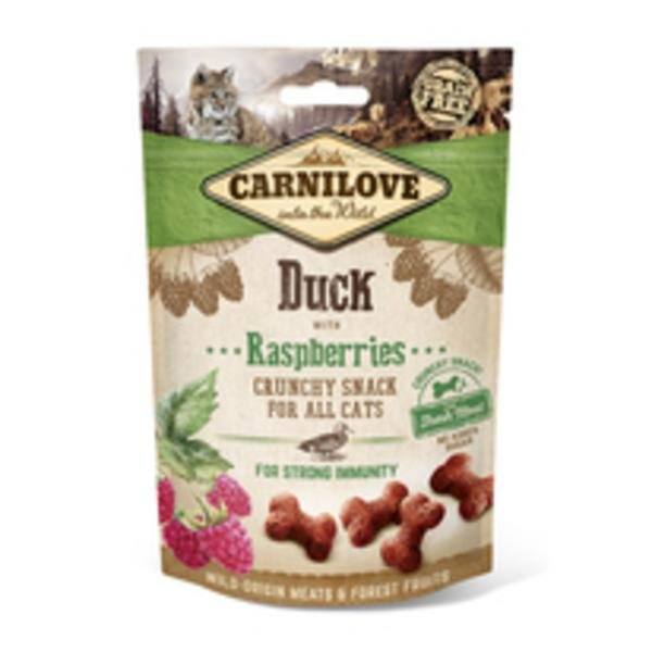 Carnilove Cat Crunchy Snack Duck,Raspberries,meat 50g
