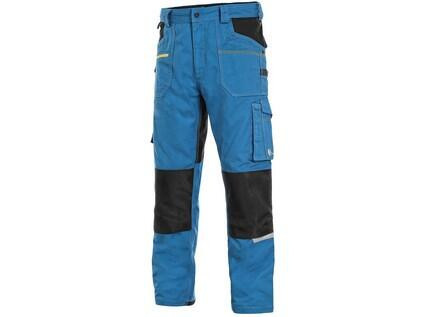 Kalhoty CXS STRETCH, 170-176cm, pánská, středně modrá-černá, vel. 56
