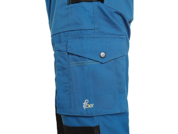 Zahradníky CXS STRETCH, 170-176cm, pánská, středně modrá-černá, vel. 44