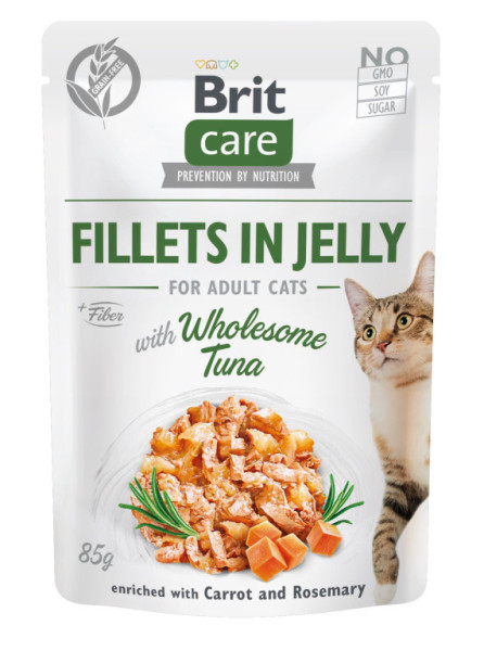 Kapsička Brit Care Cat Fillets in Jelly with Wholesome Tuna 85 g