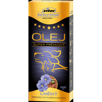 VITAR Veterinae lněný olej 500ml