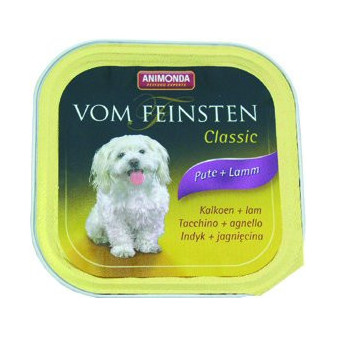 Animonda Vom Feinsten Klasyczny pasztet dla psów indyk+jagnięcina 150g