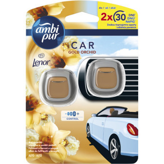 Osvěžovač vzduchu AmbiPur Car 2x2ml Lenor Gold Orch