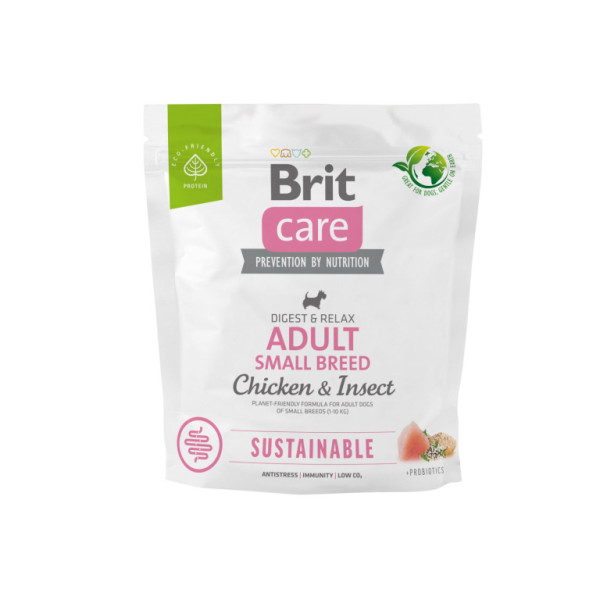 Brit Care Dog Sustainable Adult Small Breed - chicken and insect, 1kg