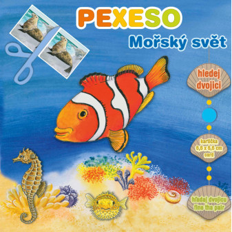 Pexeso v sešitu Mořský svět s maxi kartičkami