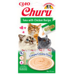 Churu cat mäsové pyré - tuniak, kura 56g