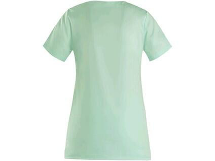 Bluzka damska CXS TARA zielona z białymi dodatkami