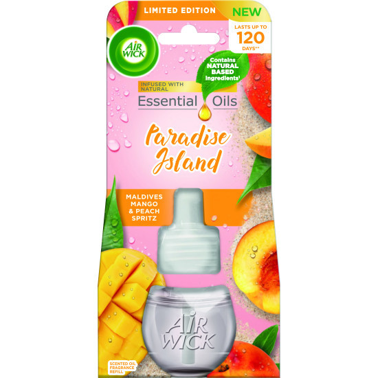Osvěžovač vzduchu 19ml Airwick elektrická náplň Paradise Island - Maldives mango & Peach spritz
