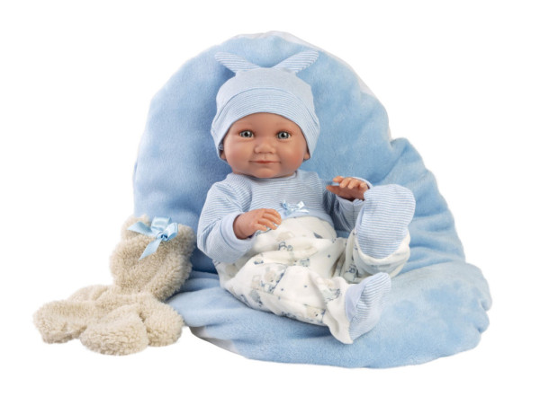 Llorens 73807 NEW BORN CHLAPČEK realistická bábika bábätko s celovinylovým telom 40 cm
