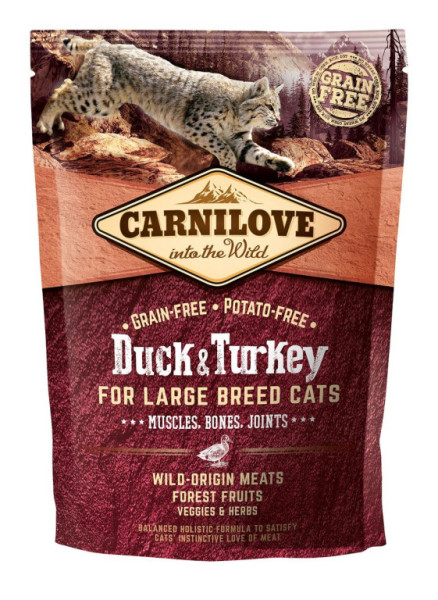 Carnilove Cat Grain Free Duck&Turkey LB Cat Muscles, Bones, Joints 400g