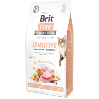 Brit Care Cat bezzbożowa Sensitive 7kg