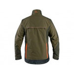 Bluzka CXS NAOS, męska, khaki-oliwka, dodatki HV pomarańczowe, rozmiar 46