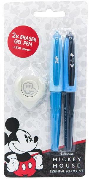 Gumowe długopisy w zestawie Mickey
