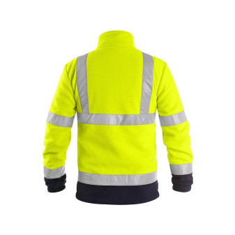 Bunda CXS PRESTON, výstražná, pánská, žluto-modrá, vel. 2XL