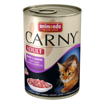 Animonda Carny konzerva pre mačky hovädzie + jahňa 200g