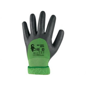 Rękawiczki CXS DOUBLE ROXY WINTER, zimowe, maczane w nitrylu, rozmiar 10