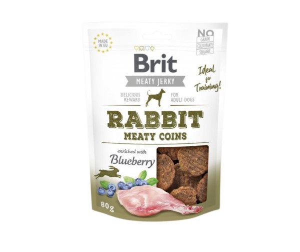 Brit Jerky Rabbit Meaty Coins 80g