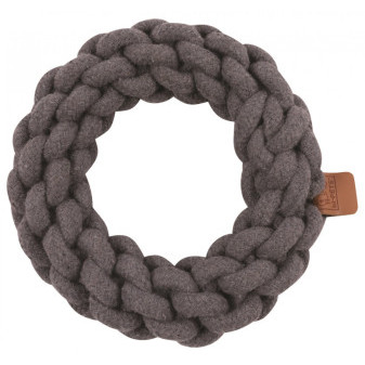 M-Pets Coto bavlněná hračka kruh, šedý 18cm