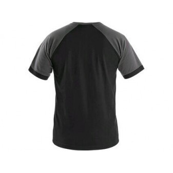 Tričko CXS OLIVER, krátký rukáv, černo-šedé, vel. 3XL