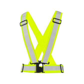 Reflexní elastický CXS KŘÍŽ CROSS BELT, žlutý