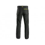 Kalhoty CXS AKRON, pánské, softshell, černé s HV žluto/oranžovými doplňky, vel. 58