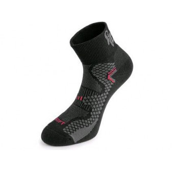 Ponožky CXS SOFT, čierno-červené