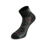 Ponožky CXS SOFT, čierno-červené, veľ. 39
