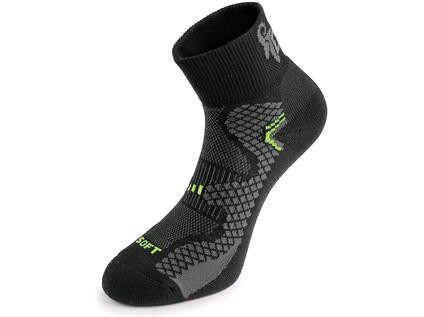 Ponožky CXS SOFT, černo-žluté, vel. 39