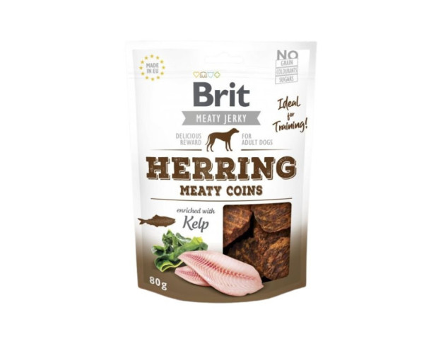 Brit Jerky Śledź Mięsne Monety 80g