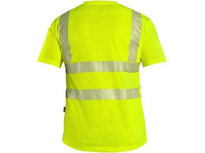 T-shirt CXS BANGOR, ostrzegawczy, męski, żółty