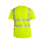 Tričko CXS BANGOR, výstražné, pánské, žluté, vel. L