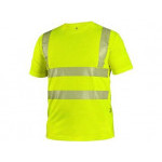 T-shirt CXS BANGOR, ostrzegawczy, męski, żółty, rozmiar 3XL