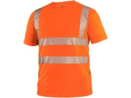 T-shirt CXS BANGOR, ostrzegawczy, męski, pomarańczowy