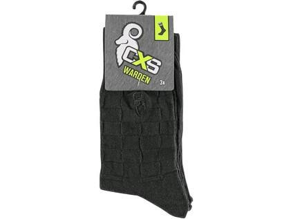 Ponožky CXS WARDEN, černé, 3 páry, vel. 47
