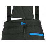 Spodnie CXS TRENTON, softshell zimowy, męskie, czarno-niebieskie, rozmiar 50