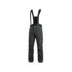Spodnie CXS TRENTON, softshell zimowy, męskie, czarno-niebieskie, rozmiar 52