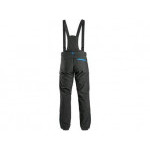 Spodnie CXS TRENTON, softshell zimowy, męskie, czarno-niebieskie, rozmiar 56